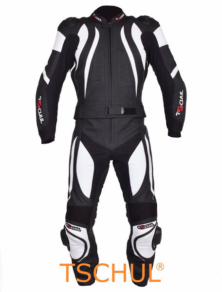 (545) Herren Motorradkombi von TSCHUL *Black-White*