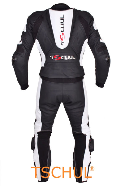 (545) Herren Motorradkombi von TSCHUL *Black-White*