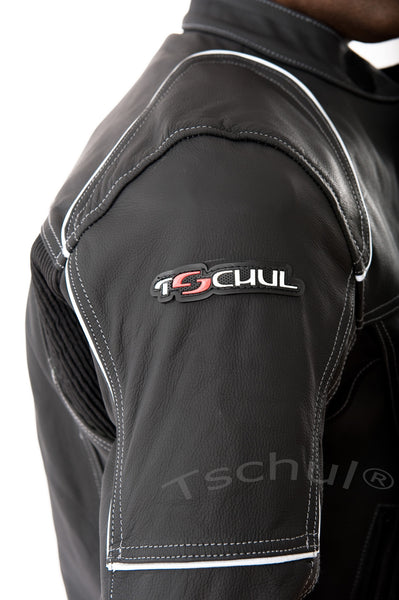 (820) Sportliche Motorrad-Lederjacke Herren in *MATT-LEDER*