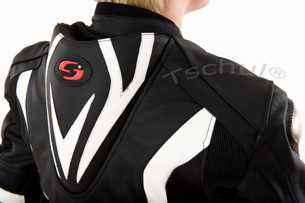 (747) Herren-MotorradKombi TSCHUL *Black-White*