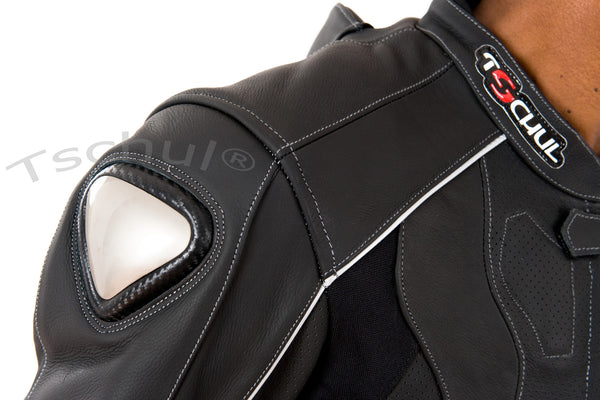 (727) Herren-Motorradkombi von TSCHUL *All Black*