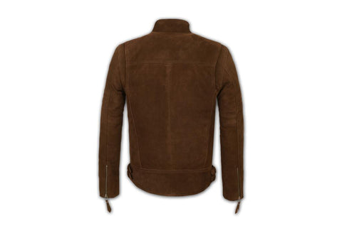 (0201) Herren Lederjacke "Berlin" Suede-Leder Brown