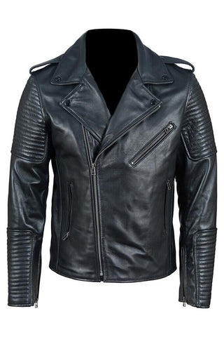 (0303) Herren Lederjacke *Classic-Brando* Rinds-Anilin Leder