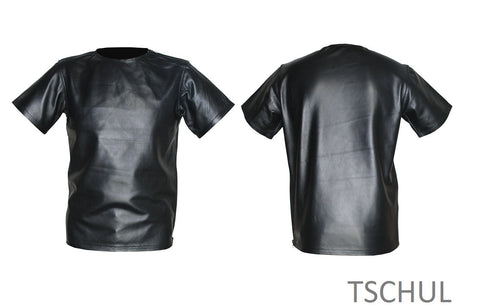 (101) Herren Leder Shirt 'LAMM-NAPPA' Black