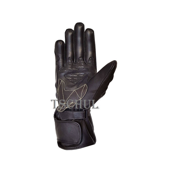 (0250) Tschul Racehandschuh ''THUNDER'' Carbon Schutz *BLACK*