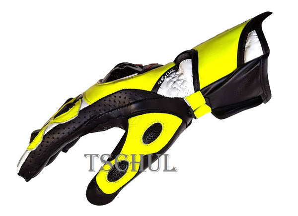 (0250) Tschul Racehandschuh ''THUNDER'' Carbon Schutz *FLUOR*