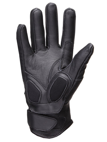 (0306) Tschul Motorrad Sommer-handschuh Kurz *BLACK*