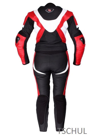 (736) zweiteilige Damen Motorrad Sport-kombi *RED*