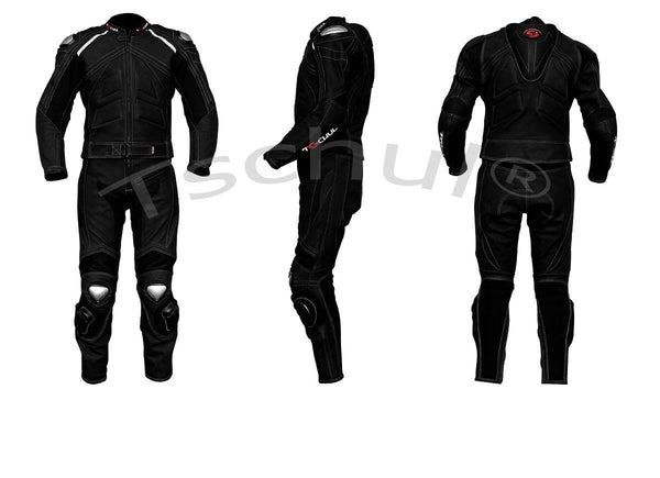 750 Herren-Motorradkombi All Black