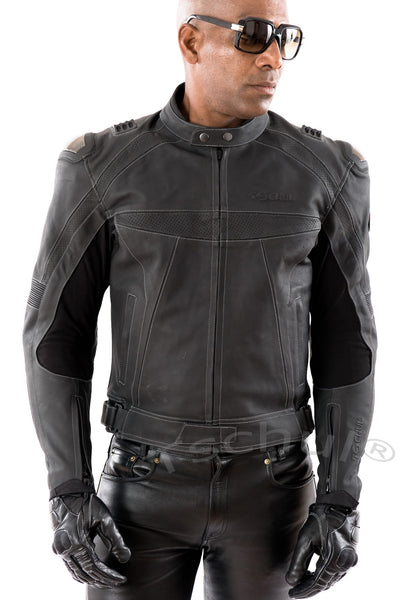 (810) Herren Motorrad Lederjacke *CARBON-PROTECTION* Rindsleder