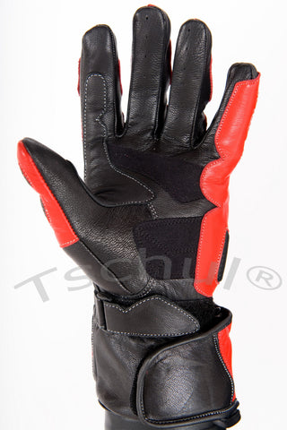 (212) Motorradhandschuh-Sporthandschuh Carbon Schutz *Red*