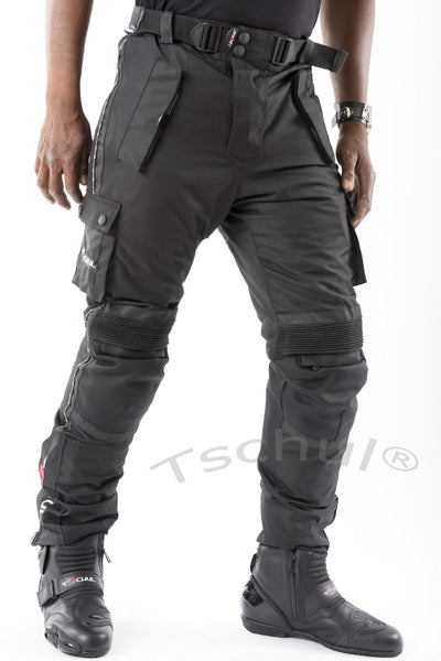 842 Herren Cordura-Motorradhose All Black