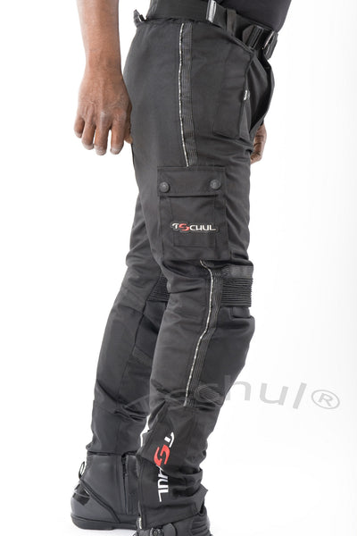 842 Herren Cordura-Motorradhose All Black