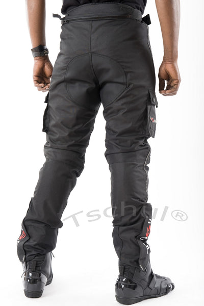 842 Herren Cordura-Motorradhose All Black