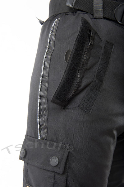 842 Herren Cordura-Motorradhose All Black