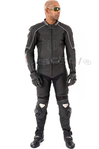 (727) Herren-Motorradkombi von TSCHUL *All Black*